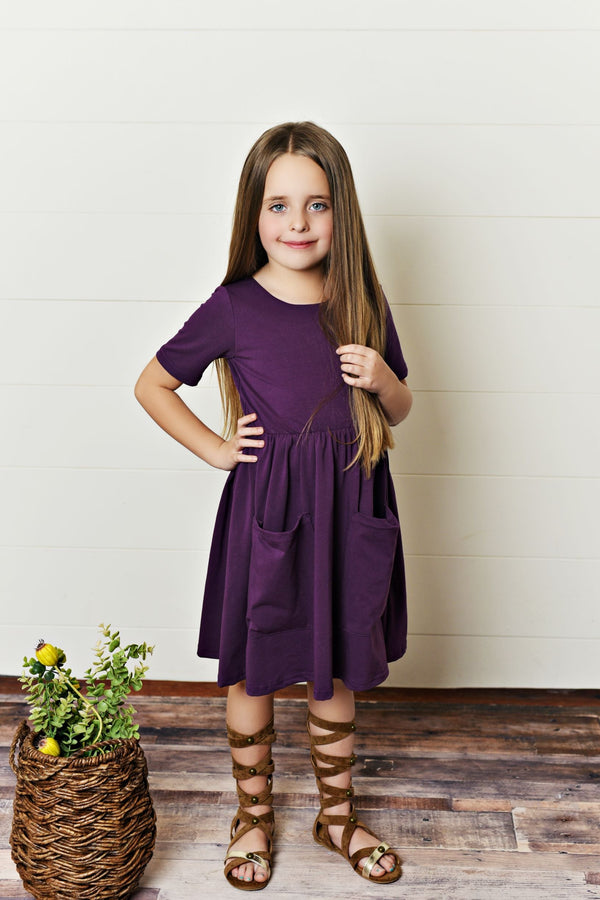 Plum Twirl Dress